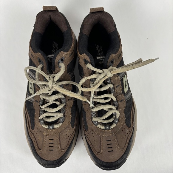 Sketchers Sport Men's Size 8.5 Sneaker Brown/Black Leather NWOT - Picture 5 of 11